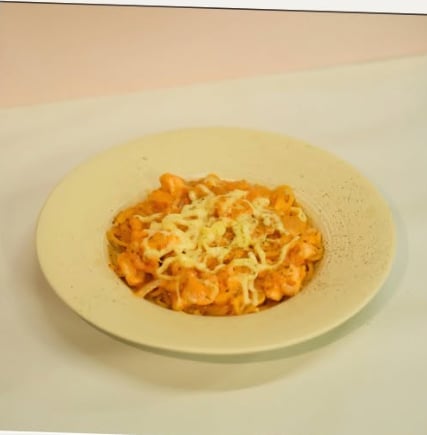 Mỳ ý tôm sốt kem phomai