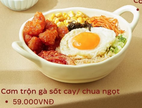 Cơm trộn gà sốt cay/ chua ngọt