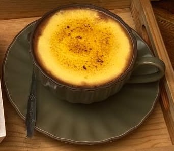 Cacao kem trứng nướng